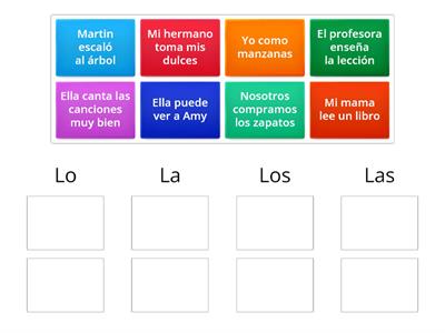 Direct Object Pronouns