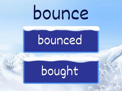 regular and irregular verbs