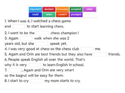 Young chess champion