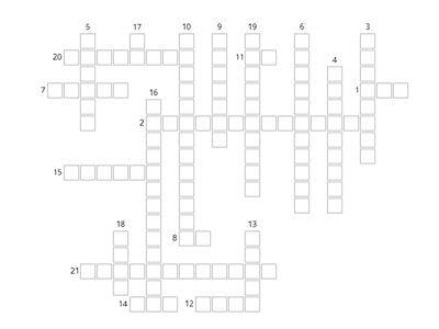 Gr 6- Crossword- Biography Vocab