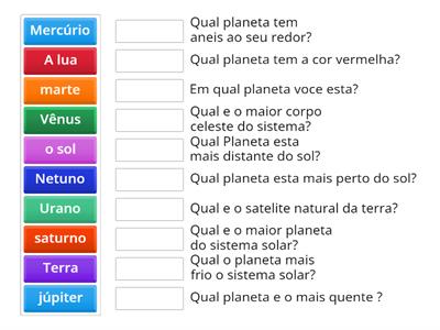 Quiz do sistema solar