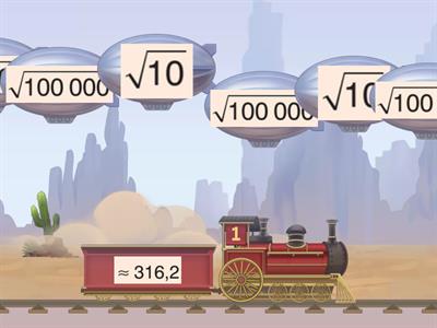 Me8a Math - Powers of 10 Square root