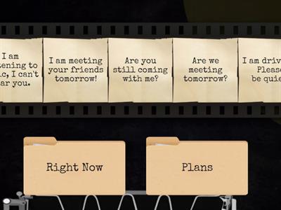 G8: Present Continuous sorting