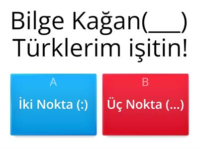 İki Nokta mı, Üç Nokta mı?