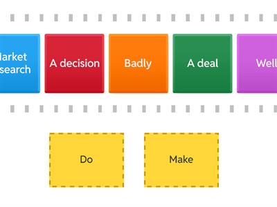 Speed Sort Make & Do Business Vocabulary
