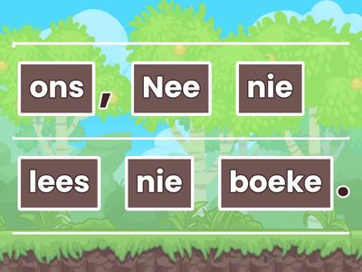 ontkennende vorm graad 5