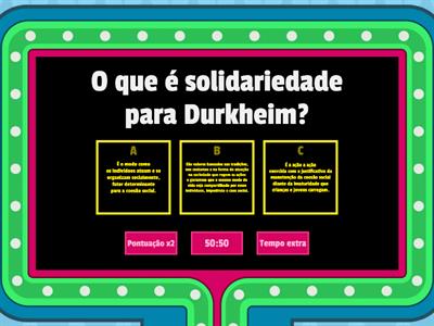 SOLIDARIEDADE MECÂNICA E SOLIDARIEDADE ORGÂNICA