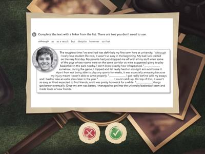 Discourse markers (linkers)