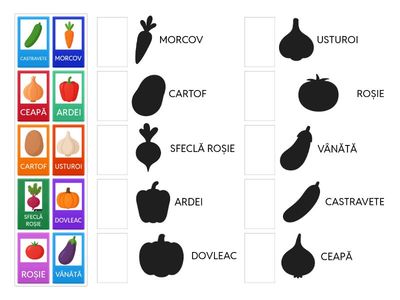 Găsește umbra legumelor de toamnă! 