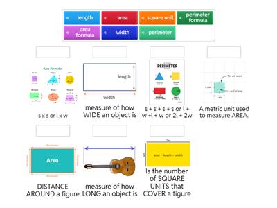 Vocabulary: Perimeter and Area
