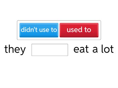 used to/didn't used to