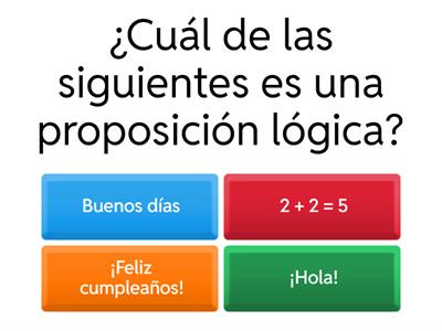 LOGICA PROPOSICIONAL - 4 DE SECUNDARIA 