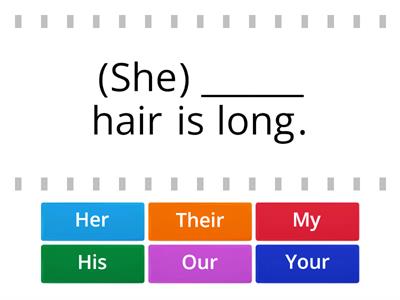 Possessive pronouns