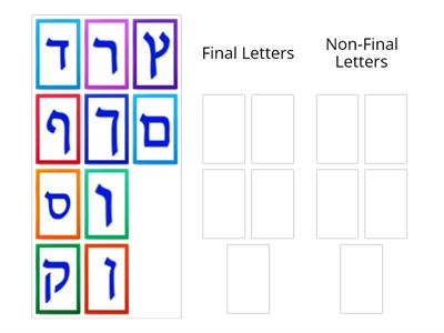 Final Letters Sort