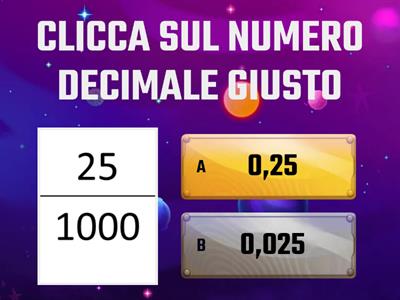 Frazioni decimali e numeri decimali