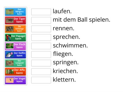 Was können die Tiere?