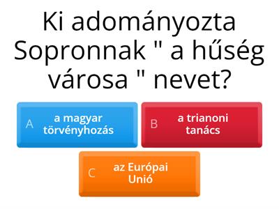 Sopron, a hűség városa  