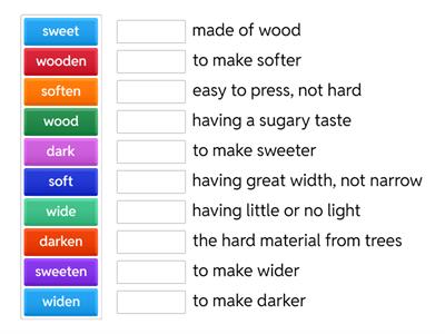 derivational suffixes