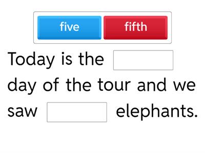 TTH-B1B: Cardinal and ordinal numbers
