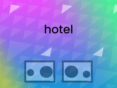 Which is the stressed syllable in these cognates? (2 syllables)