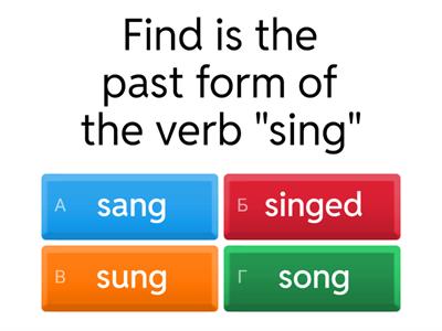 Irregular Verbs Form 5