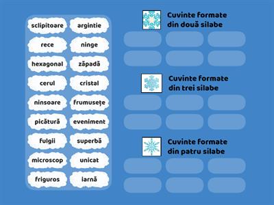 Cuvinte - silabe