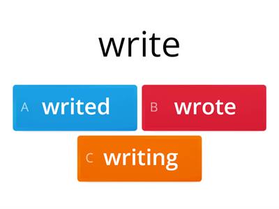 Past simple - Irregular verbs