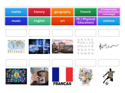 School subjects (Gateway A1+)