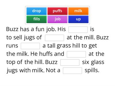 UFLI Lesson 42: FLSZ spelling rule Buzz Sells Milk 