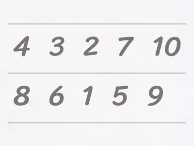 Birer Birer İleri ve Geri Ritmik Sayma 