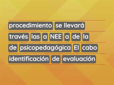 IDENTIFICACIÓN DE LAS NEE DISCAPACIDAD VISUAL