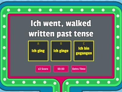 Simple Past Tense (imperfect) - written past tense 