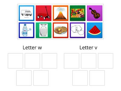 Letter Sort (w and v)