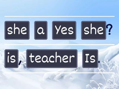 Usporiadaj správne vety a otázky