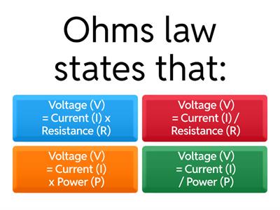 Key Relationships and Formulas
