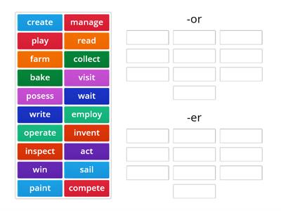 -er/-or