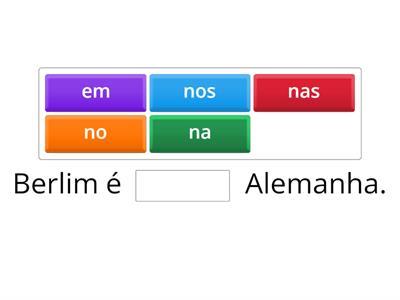 Preposições com nomes de países