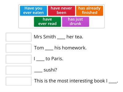 PRESENT PERFECT SIMPLE 1