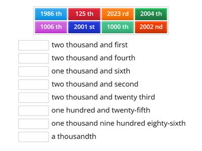 Ordinal Numbers