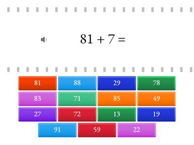 Numbers: up to 100