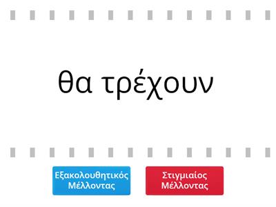 Εξακολουθητικός Μέλλοντας ή Στιγμιαίος Μέλλοντας;