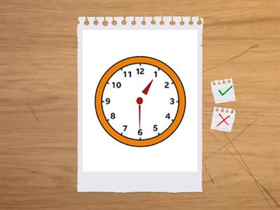 Clock flashcards