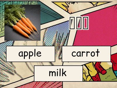 食品类单词测验