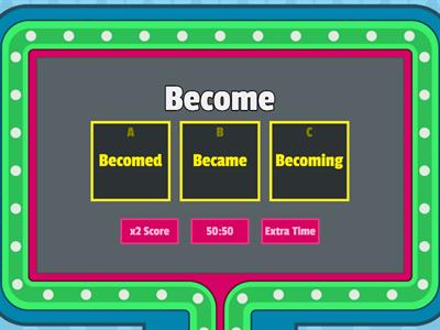 Regular and Irregular verbs