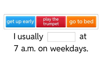EF, Beginner: 11B, practice of collocations 