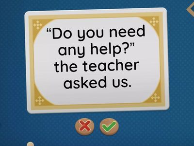 Unit 5 - Indirect Speech Exercise