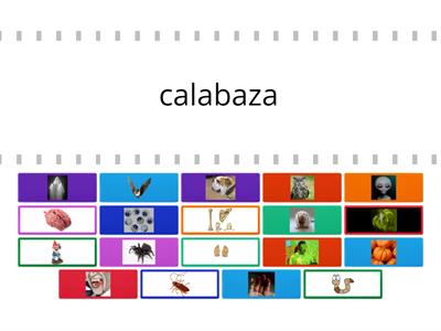 VOCABULARIO PARA LAS COMIDAS DE HALLOWEEN