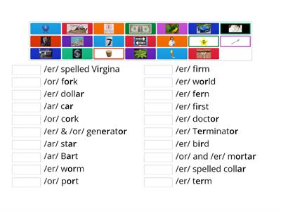 Vowel Controlled R Words