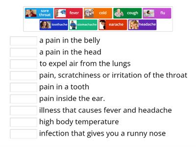 Illnesses and Symptoms-Match up