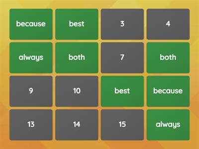 Sight Word Memory Game